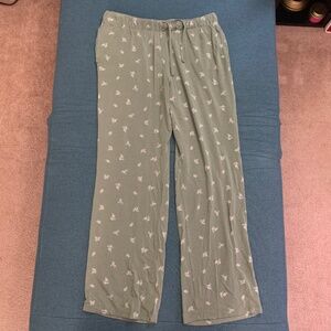 Old Navy Sunday Sleep Green Floral Pajama Pants